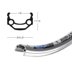 Jante Exal MX 19 28" 32 Trous